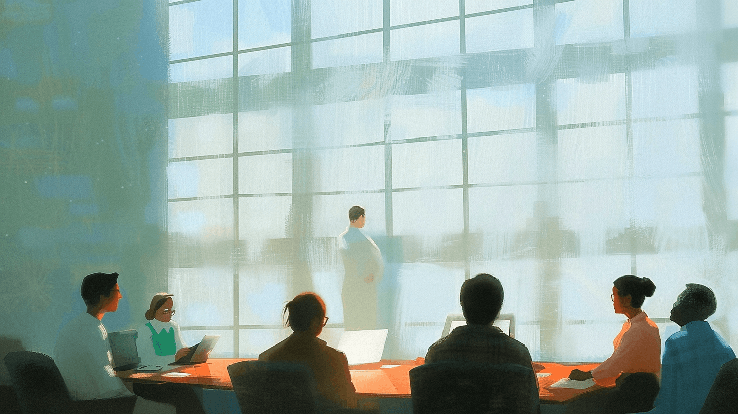 Enterprise workplace scene