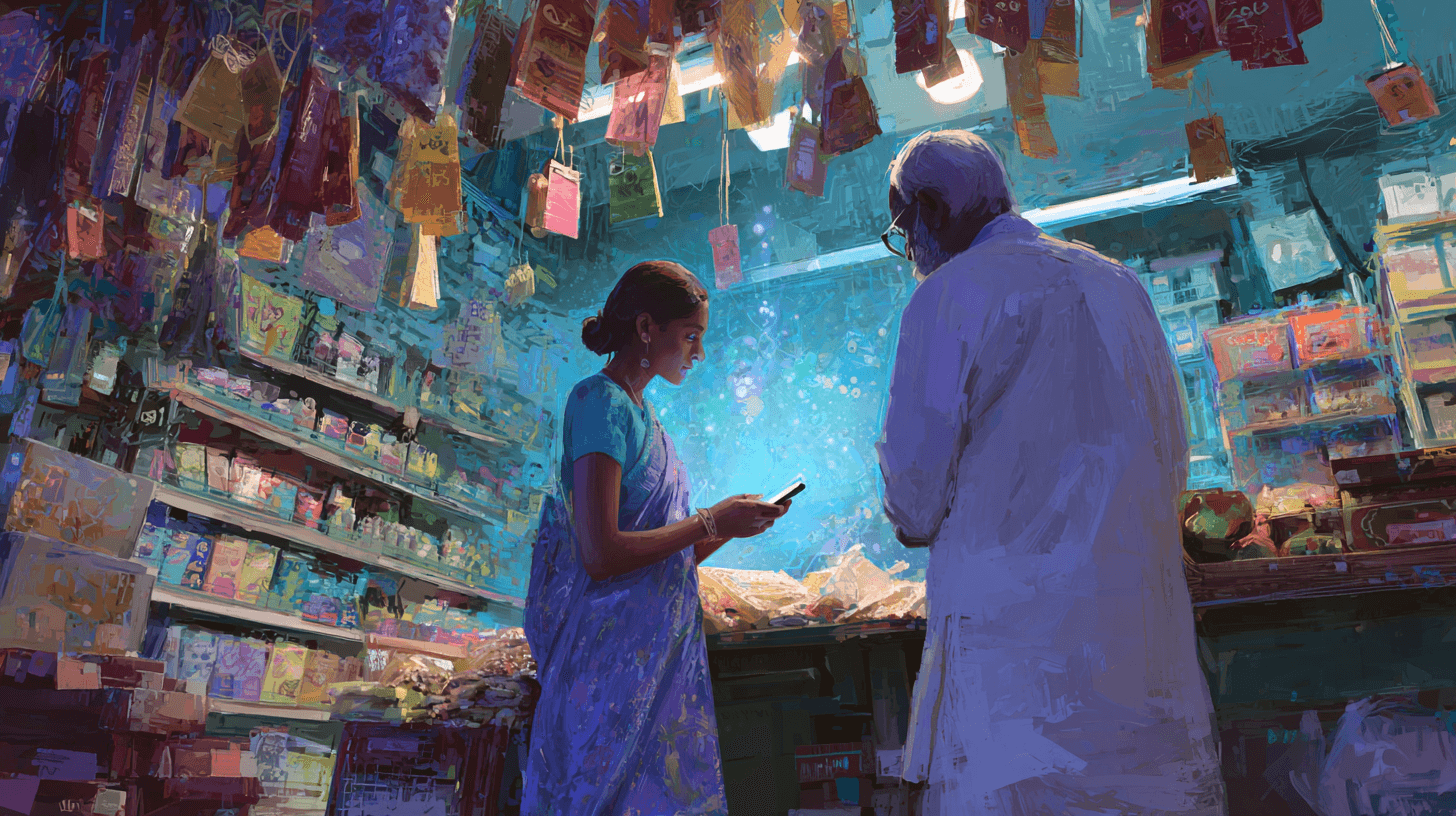Government market scene